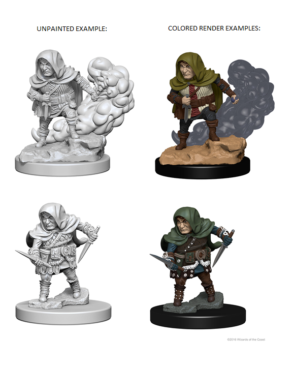 D&D Unpainted - Halfling Rogue Male