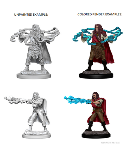 D&D Unpainted - Human Sorcerer Male