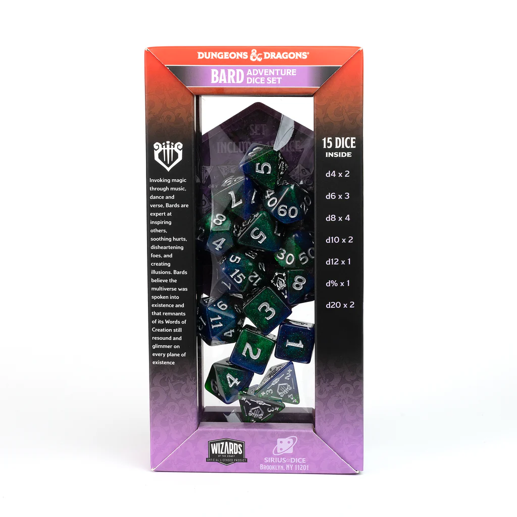 Sirius - D&D Adventure Dice Set: Bard Blue