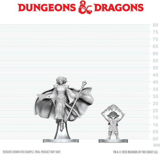 D&D Unpainted - Gnome Warlock & Aasimar Wizard