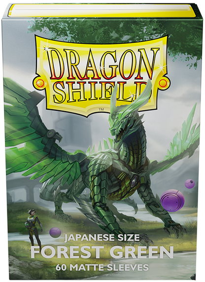 Dragon Shield Japanese Matte Sleeves Forest Green 60CT