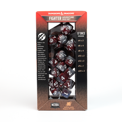 Sirius - D&D Adventure Dice Set: Fighter Red