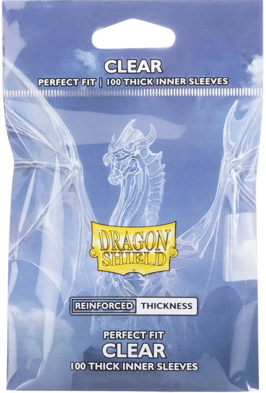 Dragon Shield Perfect Fit Thick Inner Sleeves Clear 100CT
