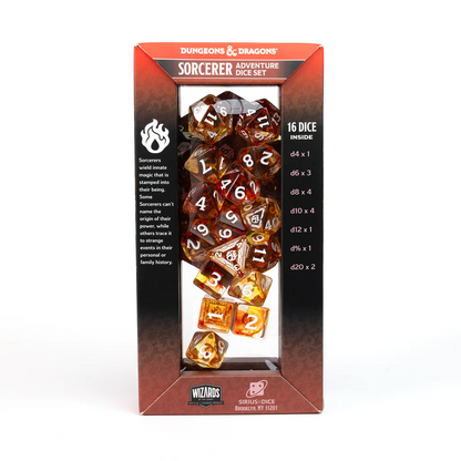 Sirius - D&D Adventure Dice Set: Sorcerer Orange