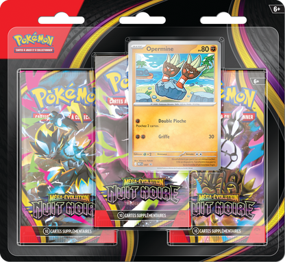 Méga-Evolution: Nuit Noire - 3 Pack Blister [Opermine] (FR)