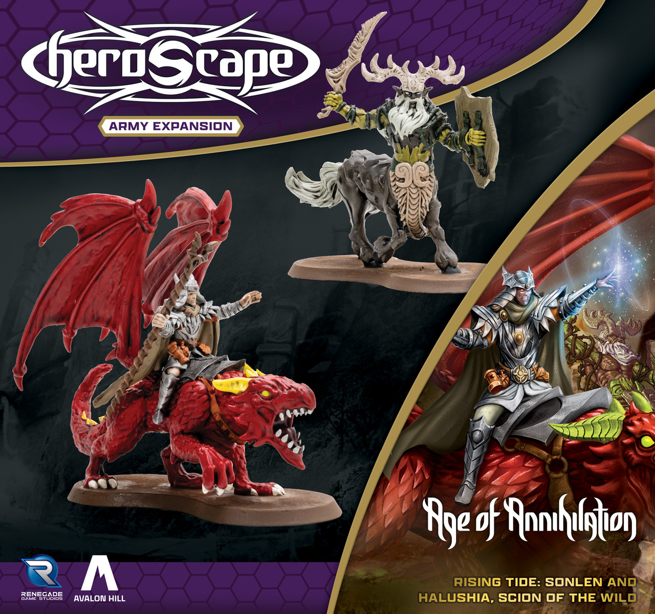 Heroscape - Rising Tide: Sonlen and Halushia, Scion of the wild Army Expansion (PRÉCOMMANDE)