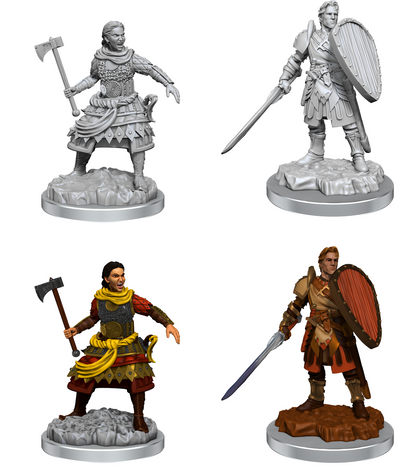 D&D Unpainted - Human Fighters