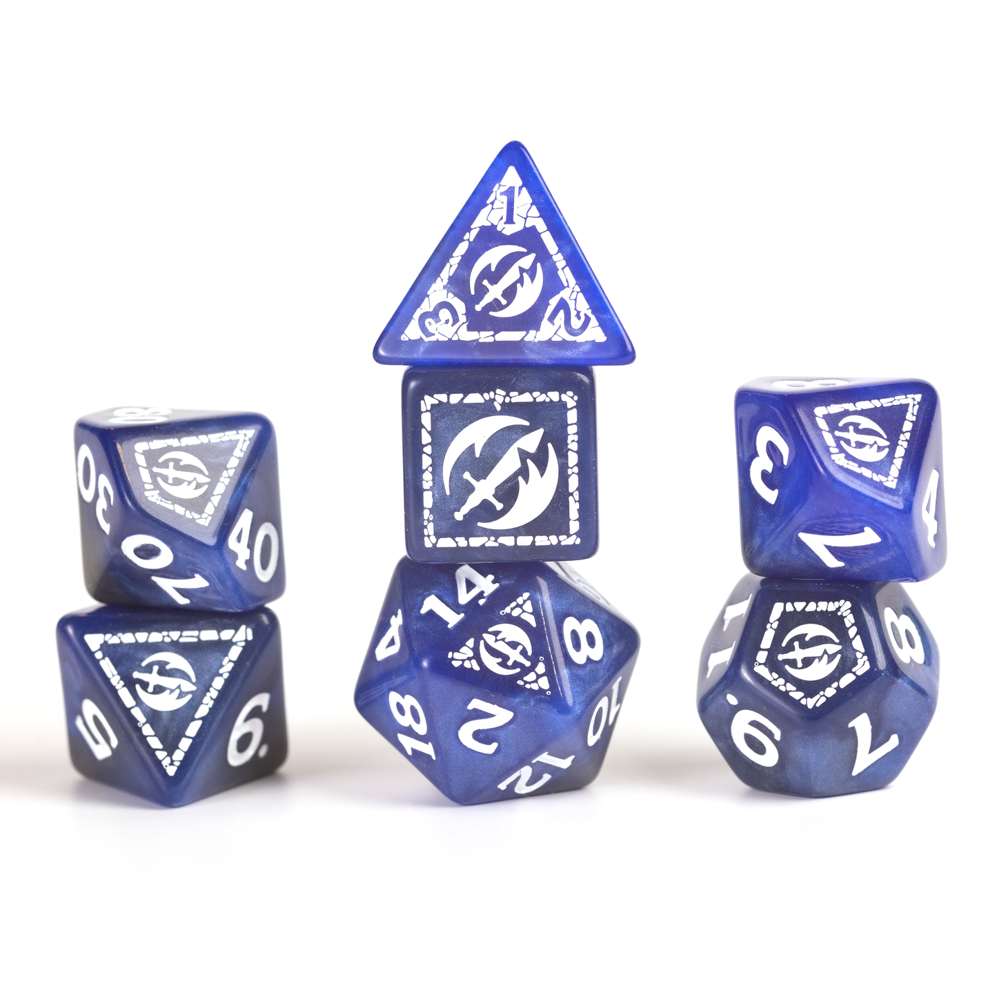 Sirius - D&D Adventure Dice Set: Fighter Blue