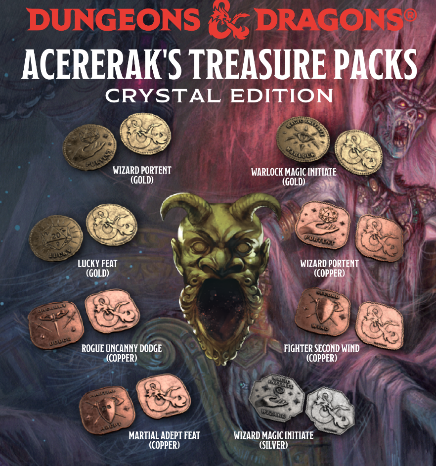 Sirius Dice - Acererak's Treasure Pack Dice Set Crystal Edition