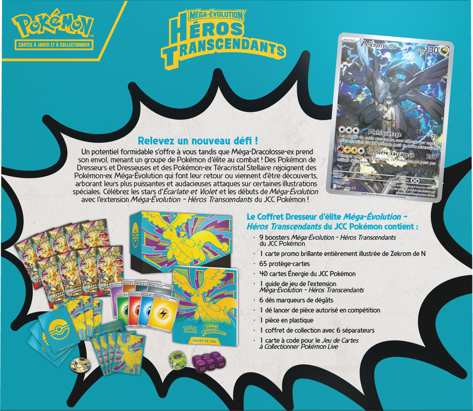 Mega Evolution: Héros Transcendants - Coffret Dresseur d'élite (FR)