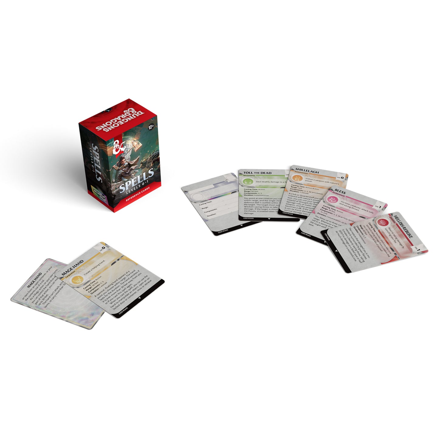 Dungeons & Dragons - Reference Cards Spells Levels 0-1