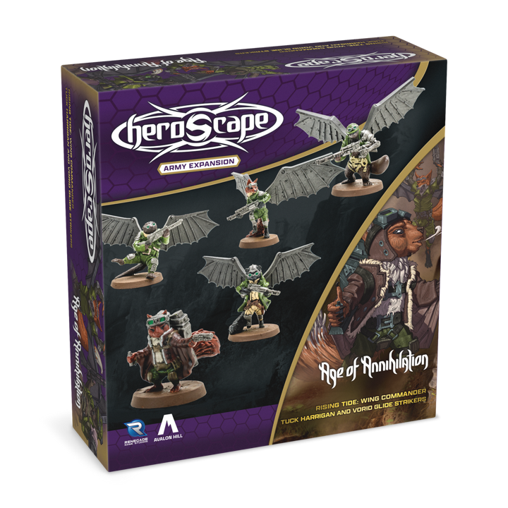 Heroscape - Rising Tide: Wing Commander Tuck Harrigan and Vorid Glidestrikers Army Expansion (PRÉCOMMANDE)