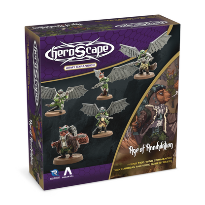 Heroscape - Rising Tide: Wing Commander Tuck Harrigan and Vorid Glidestrikers Army Expansion (PRÉCOMMANDE)