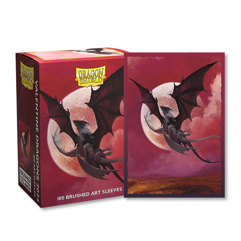 Dragon Shield Brushed Art Sleeves Valentine 2024 100CT