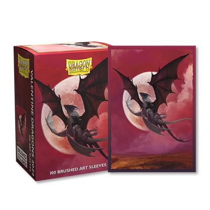 Dragon Shield Brushed Art Sleeves Valentine 2024 100CT