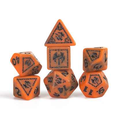 Sirius - D&D Adventure Dice Set: Barbarian Orange