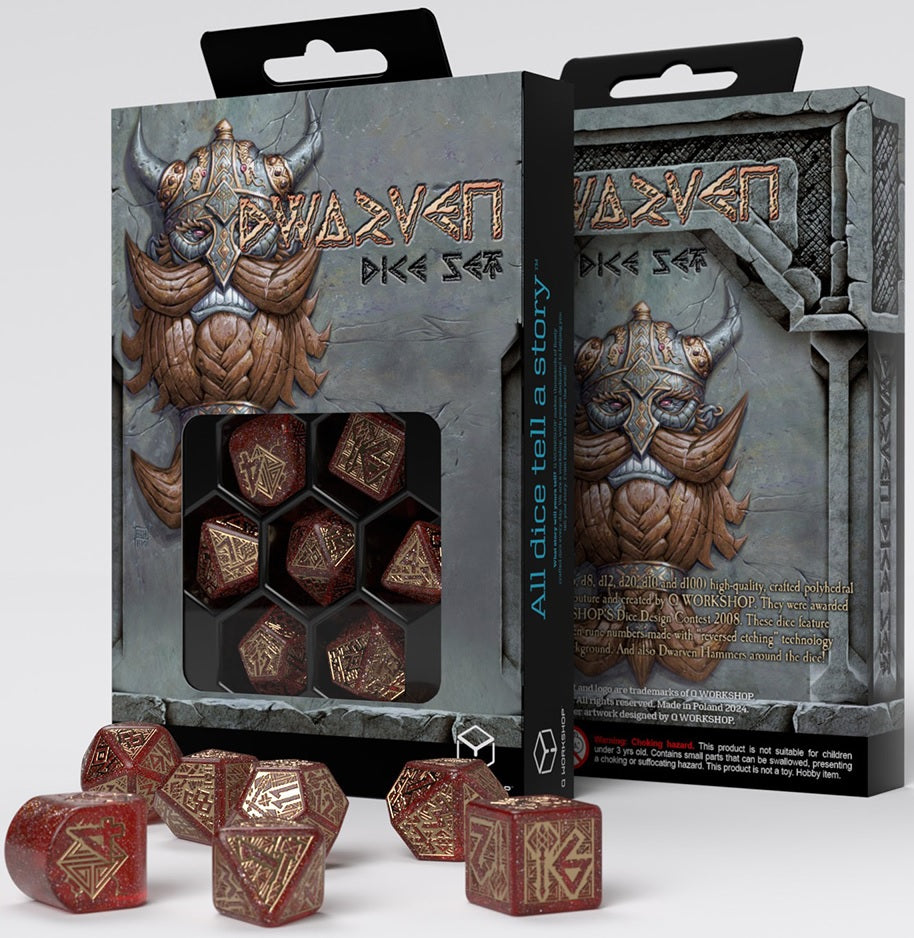 Q Workshop - Dwarven Jewels 7-Dice Set
