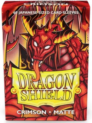Dragon Shield Japanese Matte Sleeves Crimson 60CT