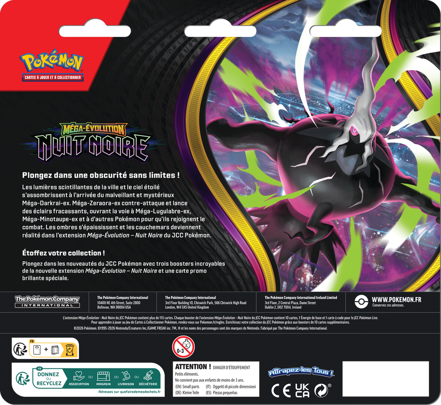 Méga-Evolution: Nuit Noire - 3 Pack Blister [Opermine] (FR)