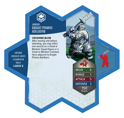 Heroscape - Rising Tide: Knight Primus Adelbern and Ordo Borealis Army Expansion (PRÉCOMMANDE)