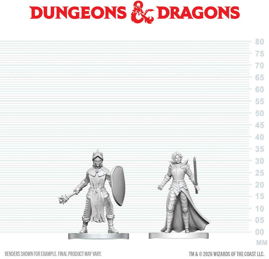 D&D Unpainted - Black Gauntlet & Zhentilar Paladin of Bane