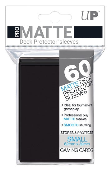 UP PRO-Matte Small Sleeves Black 60CT