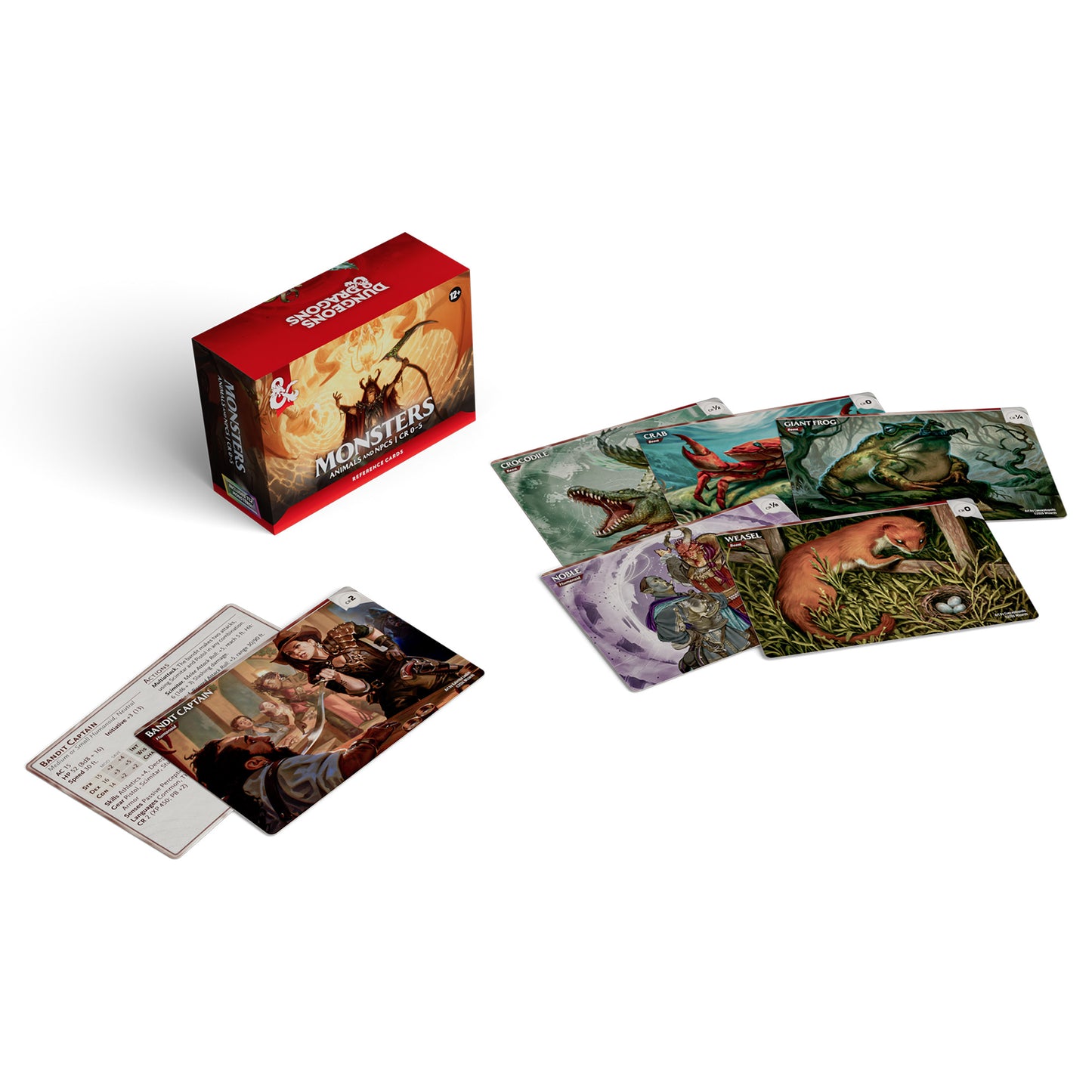 Dungeons & Dragons - Reference Cards Animals and NPC CR 0-5