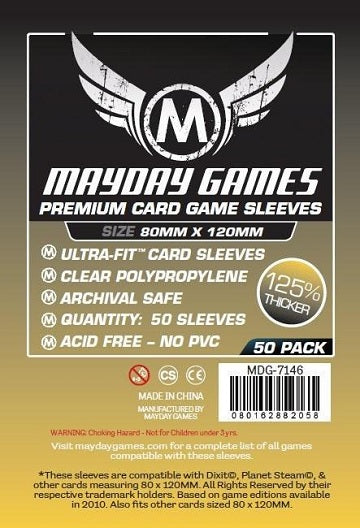 Mayday Games Premium Sleeves 80x120mm 50ct