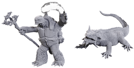 D&D Unpainted - Tortle Druid & Wild Shape Giant Lizard (90707)
