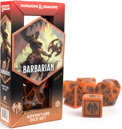 Sirius - D&D Adventure Dice Set: Barbarian Orange