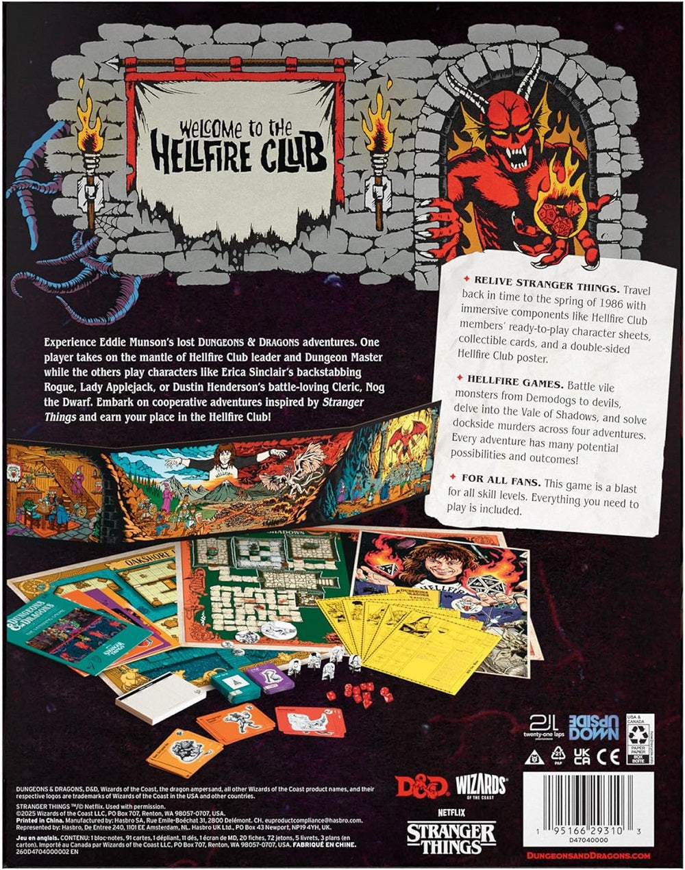 Dungeons & Dragons 5th edition - Stranger Things: Welcome to the Hellfire Club