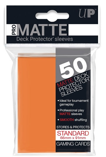 UP PRO-Matte Sleeves Orange 50CT