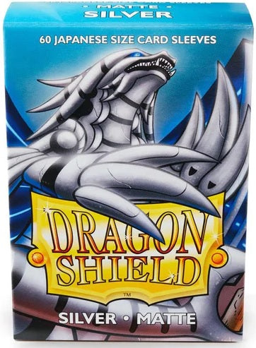 Dragon Shield Japanese Matte Sleeves Silver 60CT