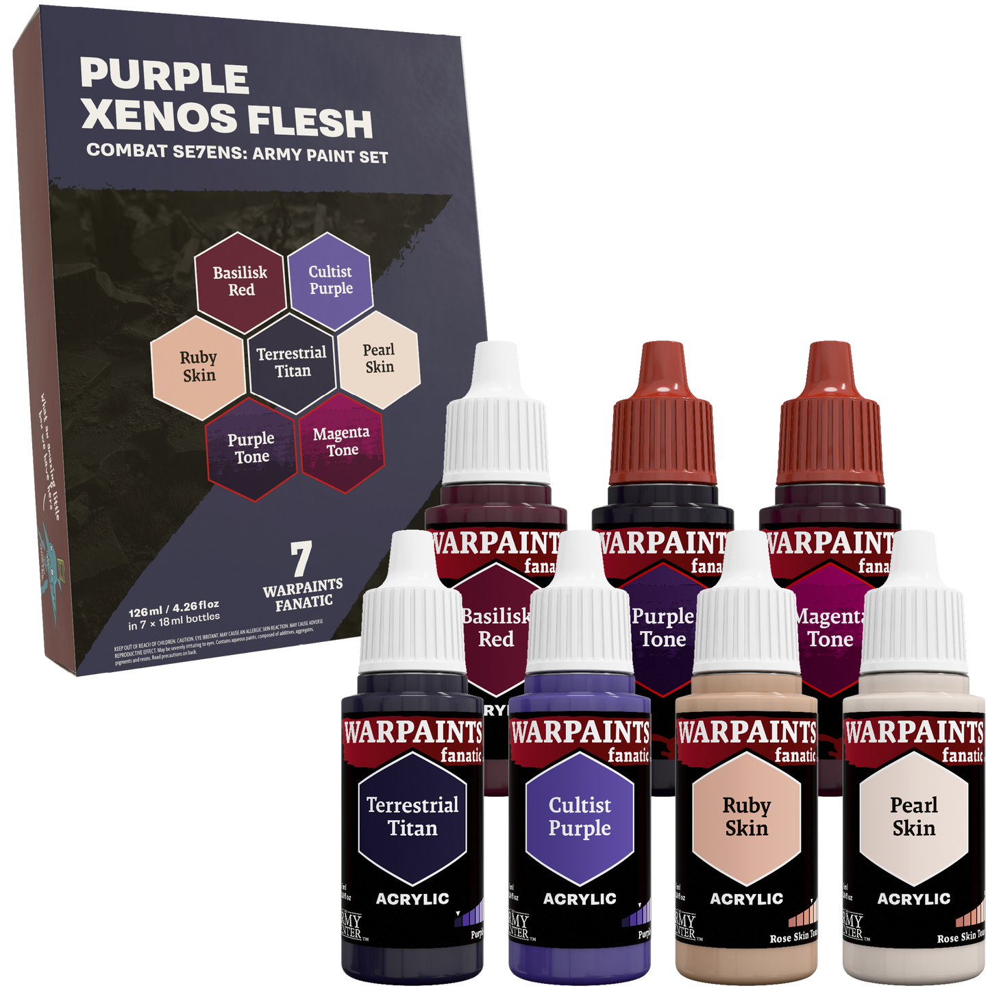 Combat Se7ens - Purple Xenos Flesh Paint Set