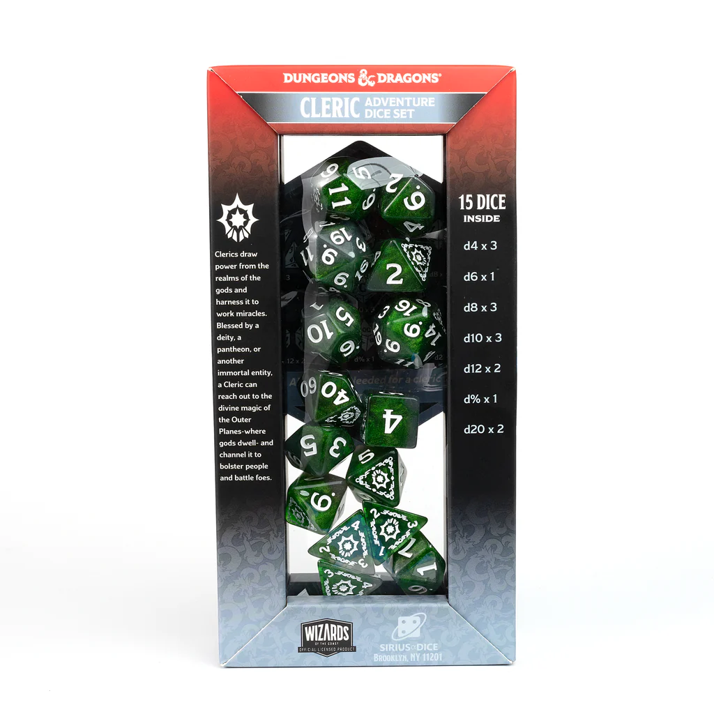 Sirius - D&D Adventure Dice Set: Cleric Green