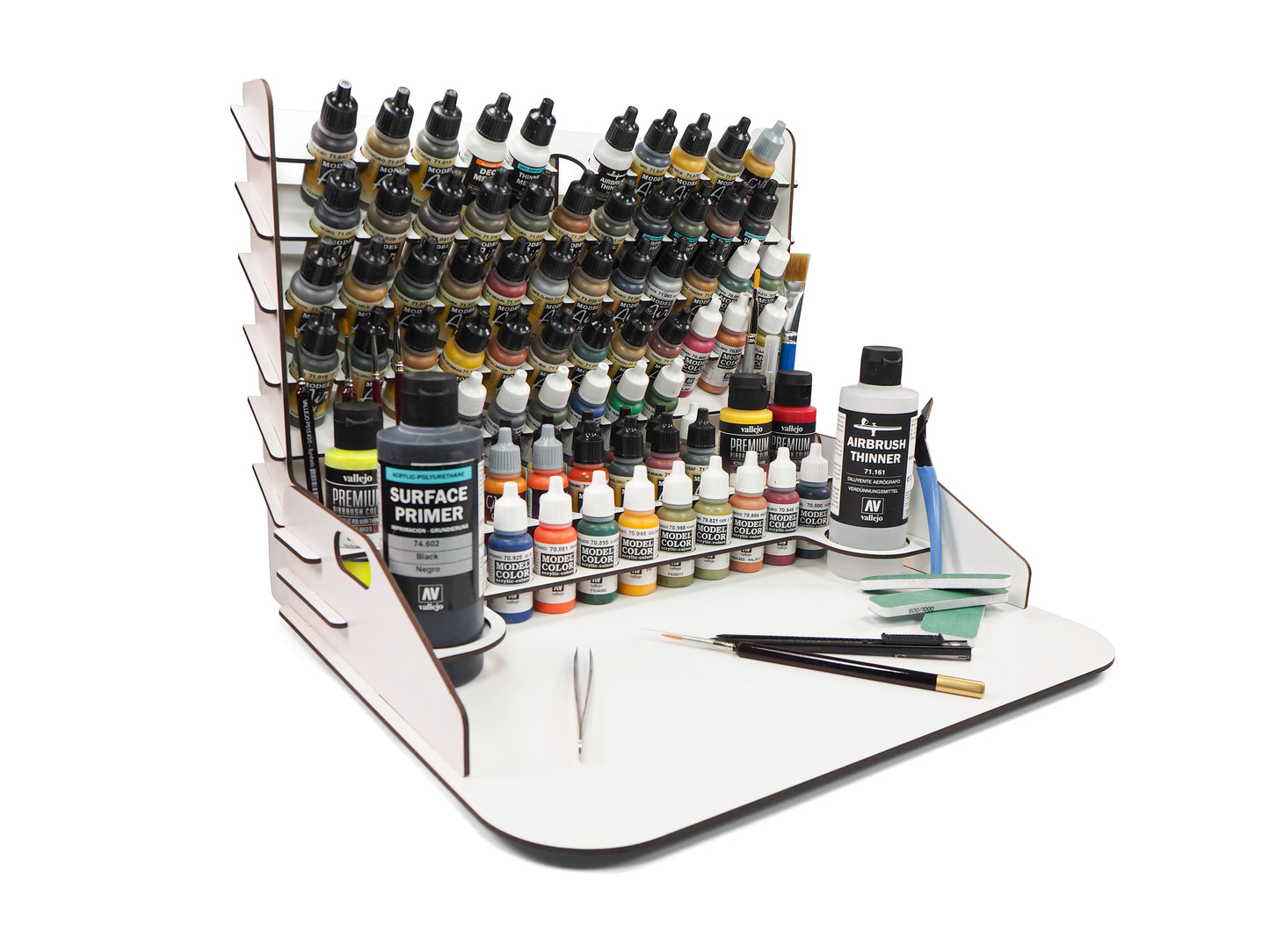 Vallejo Tools - Paint Display and work station with Vertical Storage 40x30 cm