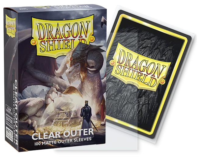 Dragon Shield Matte Outer Sleeves Clear 100CT