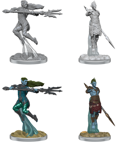 D&D Unpainted - Sea Elf Fighters