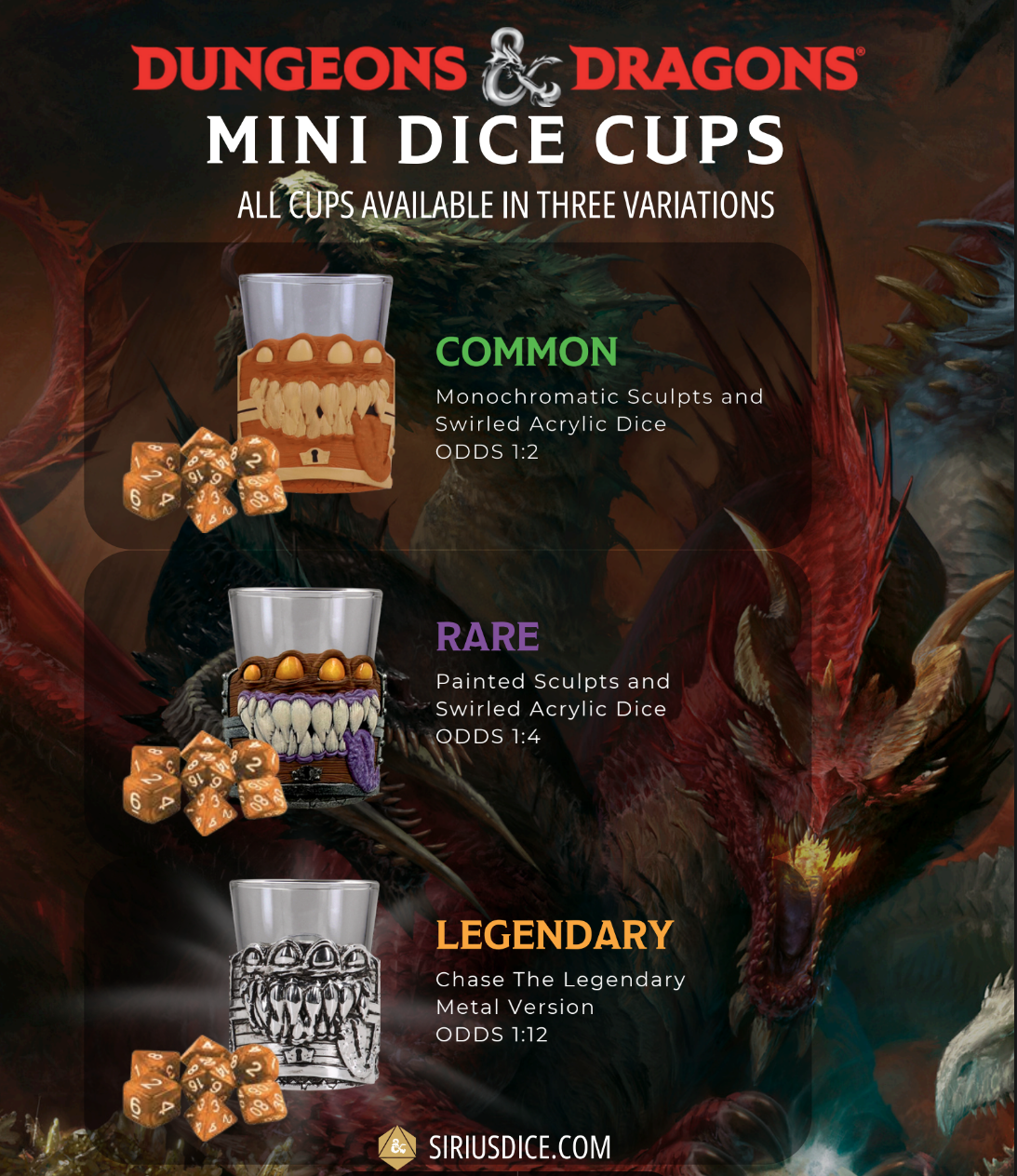 Sirius Dice - Mini Dice Cups