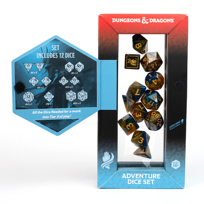 Sirius - D&D Adventure Dice Set: Monk Blue