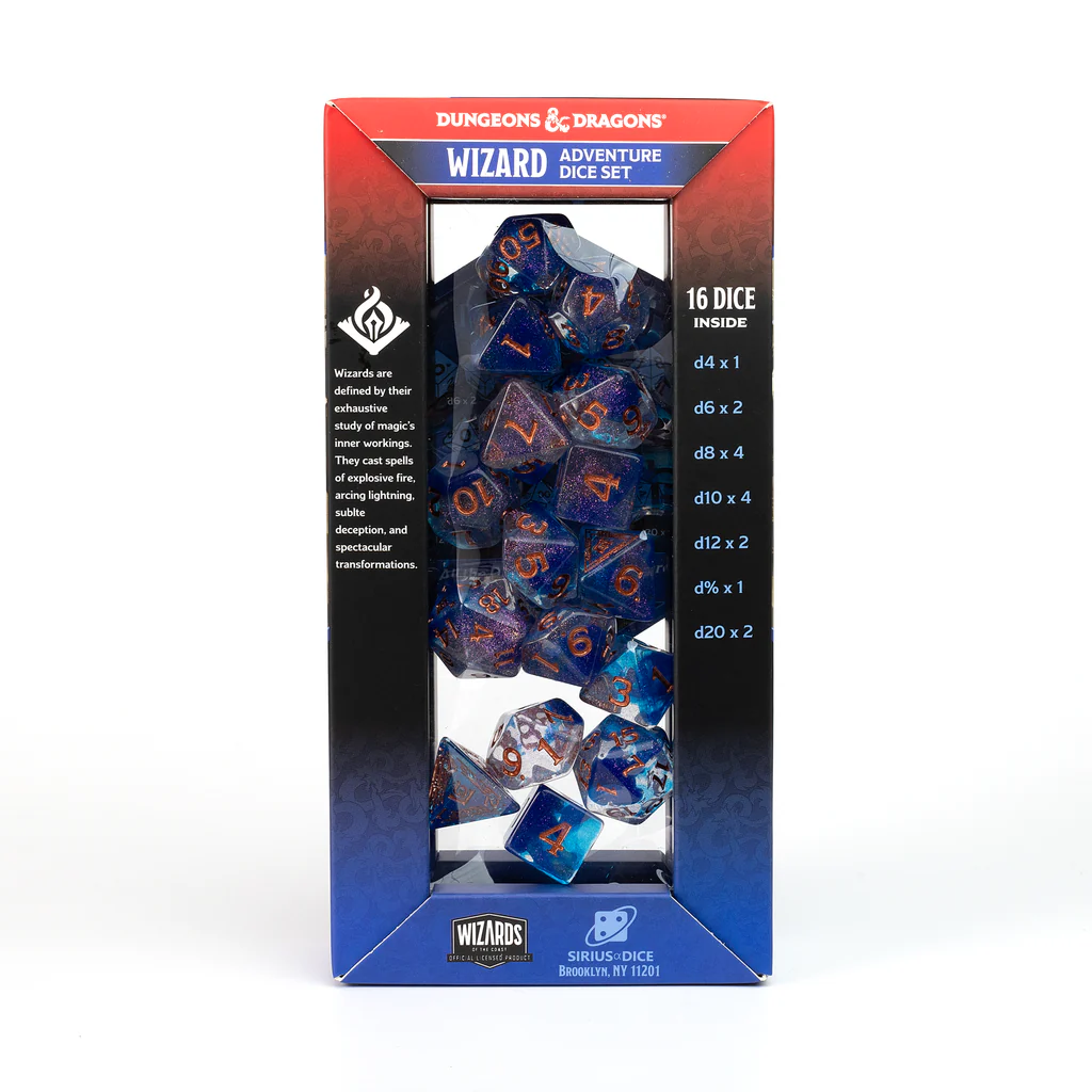 Sirius - D&D Adventure Dice Set: Wizard Blue