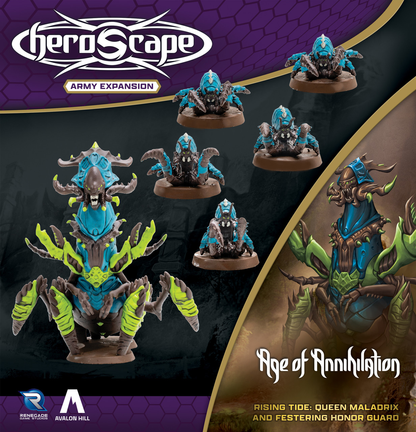 Heroscape - Rising Tide: Queen Maladrix and Festering Honor Guard Army Expansion (PRÉCOMMANDE)