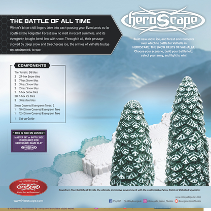 Heroscape - The Snow fields of Valhalla Terrain Expansion (PRÉCOMMANDE)