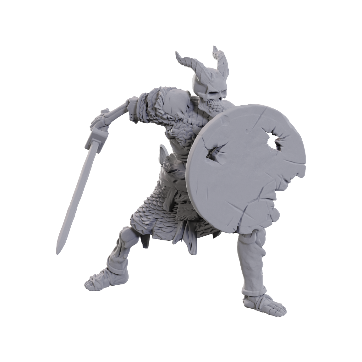 D&D Unpainted - Tiefling Skeleton (90116)