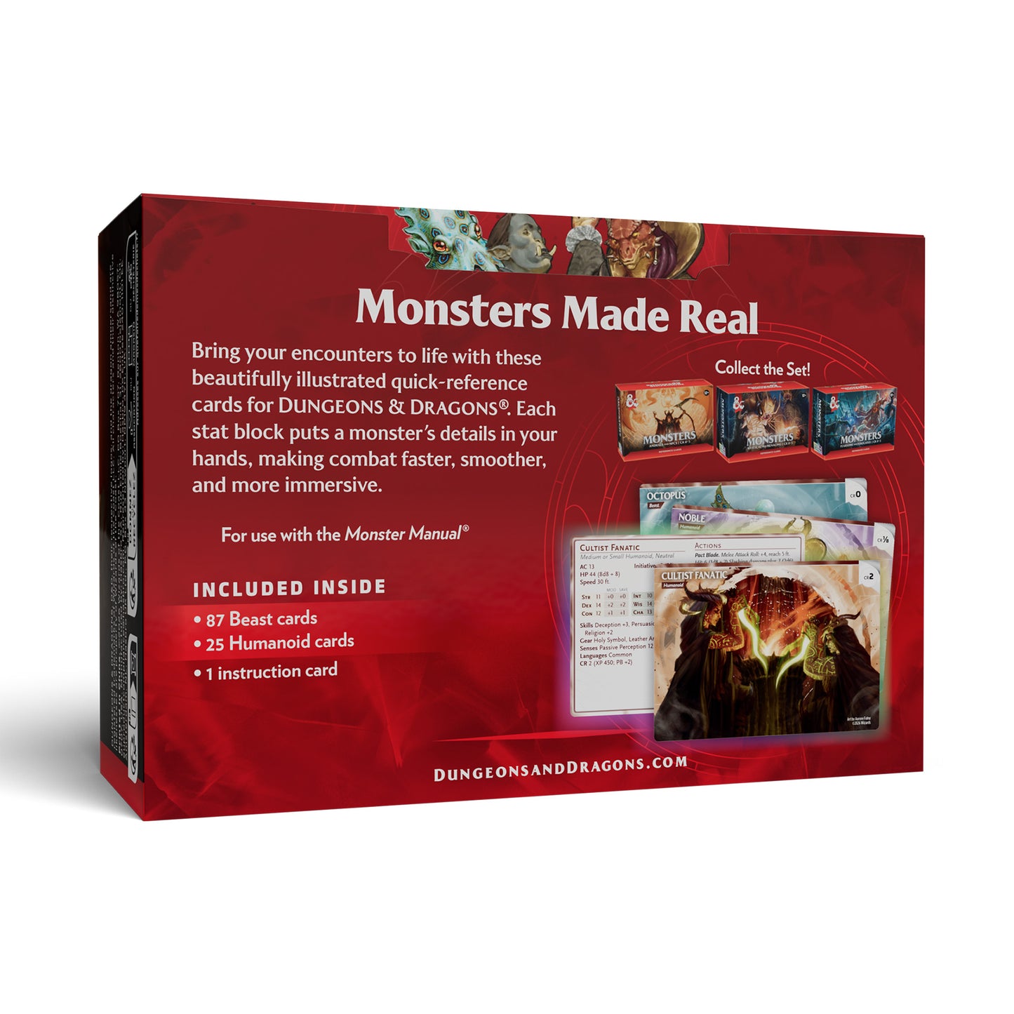 Dungeons & Dragons - Reference Cards Animals and NPC CR 0-5