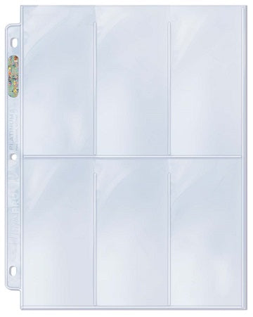 UP Platinum Series Pocket Pages 6PKT 2.5"x5.25" 100CT