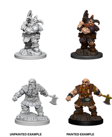 D&D Unpainted - Dwarf Barbarian Male