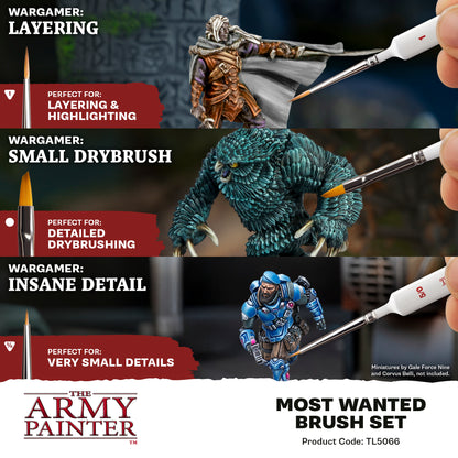 Army Painter Tools - Most Wanted Brush Set