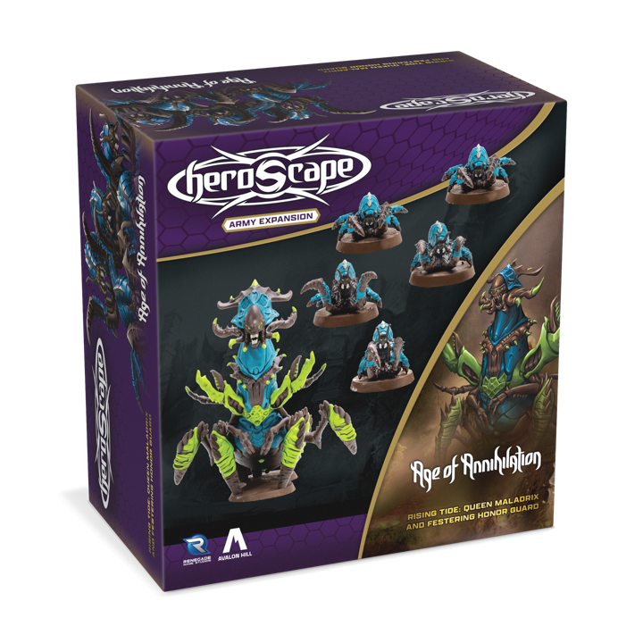 Heroscape - Rising Tide: Queen Maladrix and Festering Honor Guard Army Expansion (PRÉCOMMANDE)