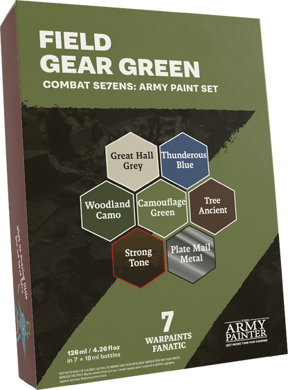 Combat Se7ens - Field Gear Green Paint Set